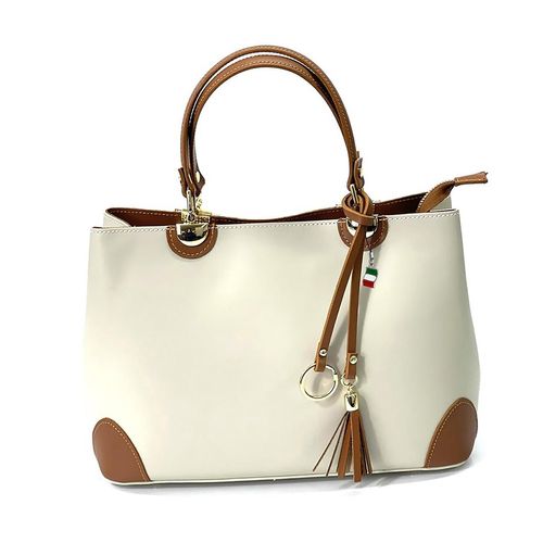 Handtasche beige tan Florence Tasche Leder D2OTF156C