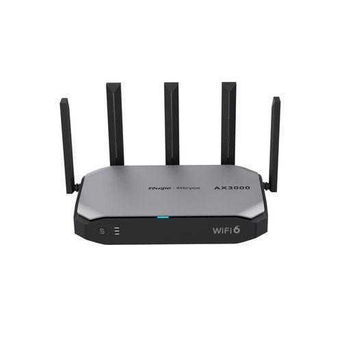 RUIJIE Networks RG-EG105GW-X - Wi-Fi 6 (802.11ax) - Dual-Band (2,4 GHz/5 GHz) - Ethernet/LAN - Schwarz - Grau - Tabletop-Router