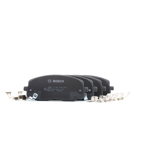 BOSCH Bremsbelagsatz HYUNDAI,KIA 0 986 494 594 581010XA01,581010XA10,8815D1601 E190R02A01340044,5810107A00,5810107A10,5810107A20