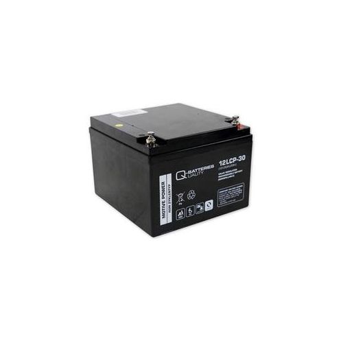 Q-Batteries 12LCP-30 / 12V - 30Ah Blei Akku Zyklentyp AGM - Deep Cycle VRLA