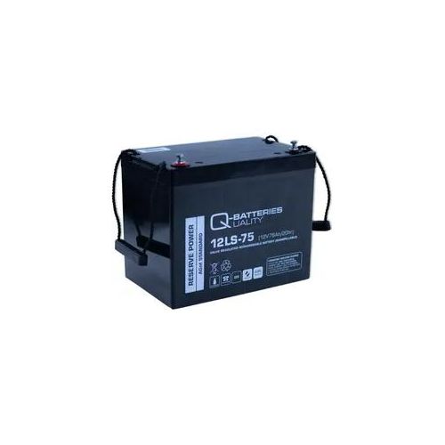 Q-Batteries 12LS-75 / 12V - 75Ah Blei Akku Standard-Typ AGM 10 Jahres-Typ