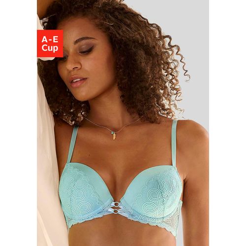 LASCANA Push-up-BH, mit sexy Bänderoptik vorn, Dessous