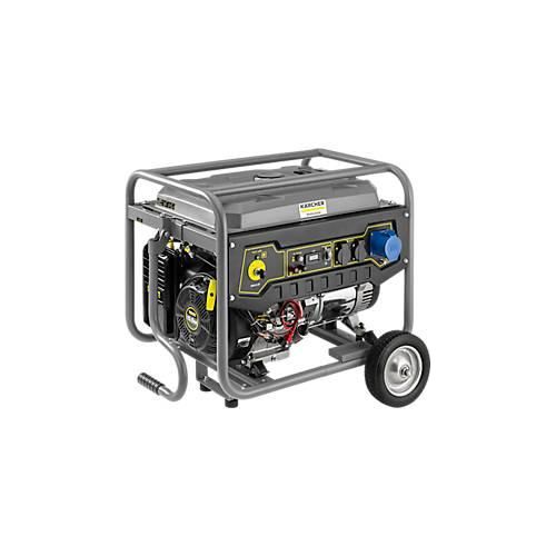 Stromerzeuger Kärcher® PGG 6/1, Benzinbetrieb, mobil, 5 kW, 25 l, bis 10 h, 74 dB, Spannungsregler, Ölmangel- & Überlastschutz, Elektrostartregler