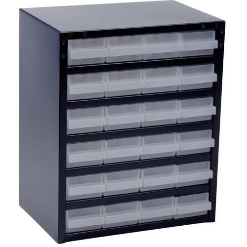 raaco 250/24-1 Kleinteilemagazin (L x B x H) 255 x 357 x 435 mm Anzahl Fächer: 24 Inhalt 1 St.