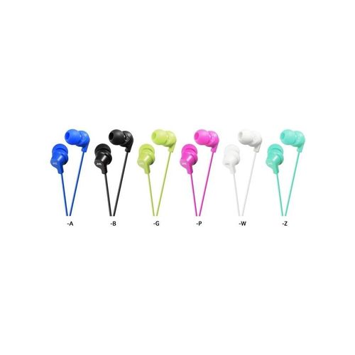 JVC Gumy in-ear headphones. White