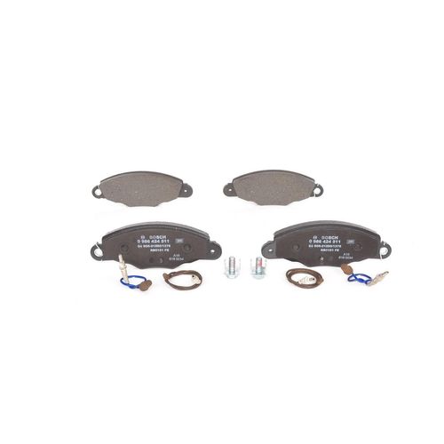 BOSCH Bremsbelagsatz CITROËN 0 986 424 511 E190R011075803,425145,425184 425211,425301