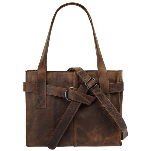 Shopper BAGAN Gr. B/H/T: 32cm x 22cm x 9cm onesize, braun Damen Taschen echt Leder