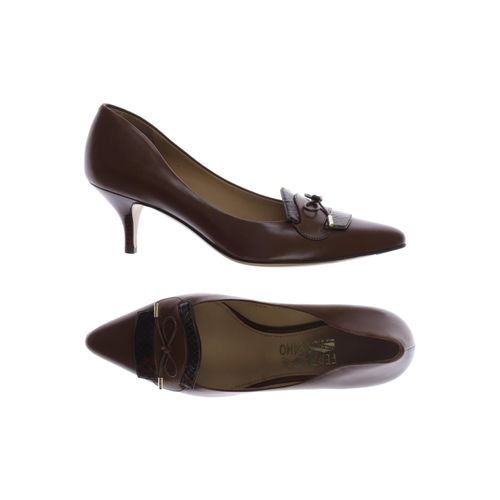 Salvatore Ferragamo Damen Pumps, braun, Gr. 9.5