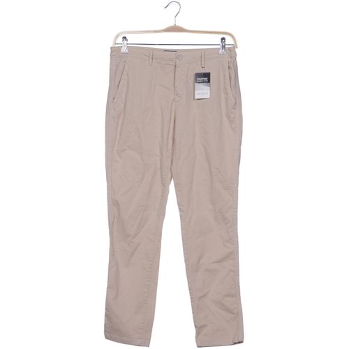 Lacoste Damen Stoffhose, weiß, Gr. 38