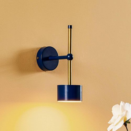 Wandlampe Arena in Blau-Gold