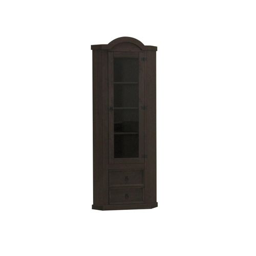 Eckschrank New Mexico Kiefer massiv kolonial Mexiko Wohnzimmer Vitrine Schrank
