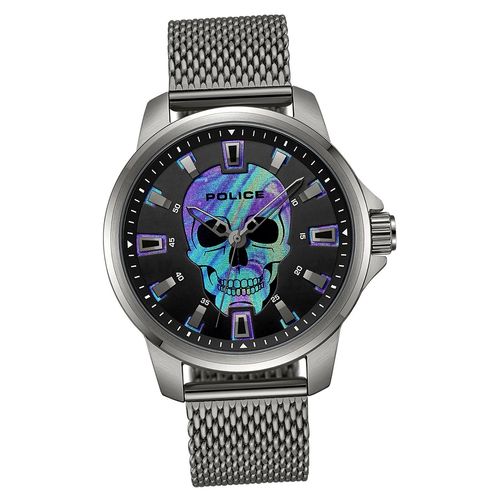 Police Edelstahl Herren Uhr Analog Armband grau Police Mensor D2UPOG0022202