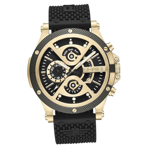 Police Silikon Herren Uhr Multifunktion Armband schwarz Police Surigao D2UPOQ2110501