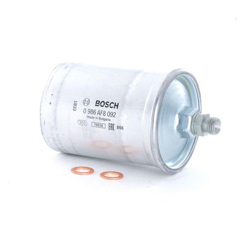 BOSCH Kraftstofffilter MERCEDES-BENZ,PUCH,FERRARI 0 986 AF8 092 A0014770301,A0024771801,0014775901 Leitungsfilter,Spritfilter 0024771801,0014778901