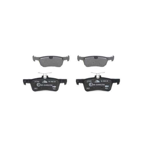 ATE Bremsbelagsatz FORD 13.0470-7344.2 KTH1BC2M007AB,2112004,2123543 2426545,KTH1BC2M007AA,KTH1BC2M007AD,KTK1BC2M007AC,2096245,2272734,2426565