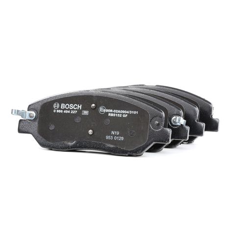 BOSCH Bremsbelagsatz HYUNDAI,KIA,SSANGYONG 0 986 494 227 581013MA01,48130341A0,8322D120 BP1162,581012BA10,581012PA70,581012WA00,581012WA70