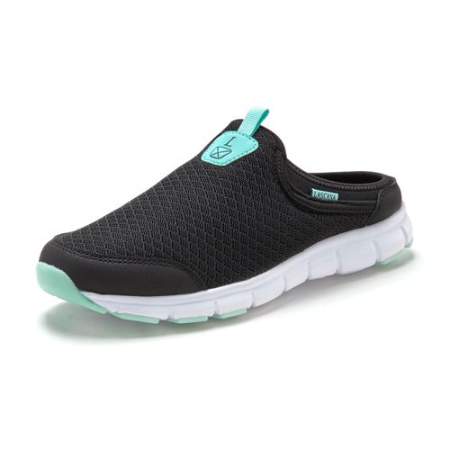 Slip-On Sneaker LASCANA, Damen, Gr. 38, schwarz, Obermaterial: 100% Textilmaterial. Futter: 100% Textilmaterial. Decksohle: 100% Textilmaterial. Laufsohle: 100% Synthetik, unifarben, casual, Schuhe, Halbschuh, Freizeitschuh, Sabot, Clogs aus leichtem Mesh-Material