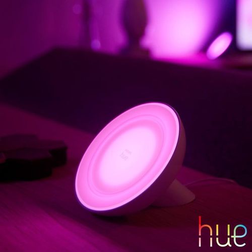 PHILIPS Hue Bloom LED RGB Tischleuchte mit Dimmer, 8718699770983,