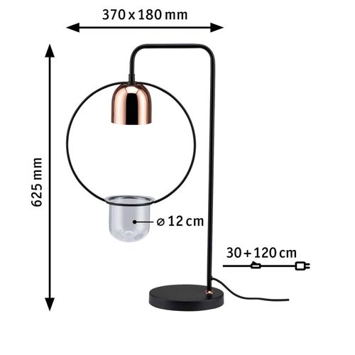 Paulmann Tischlampe Fanja mit Pflanzgefäß