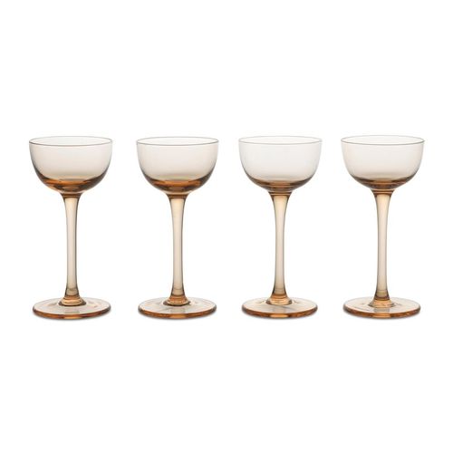 ferm LIVING - Host Likörglas, blush (4er-Set)