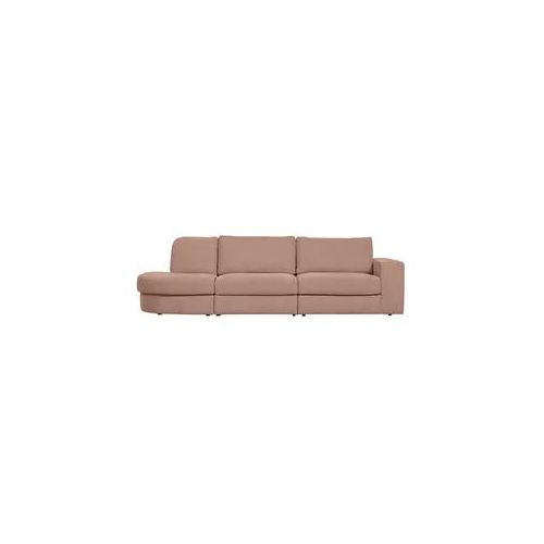 Sofa Family aus Webstoff Links, Rosa