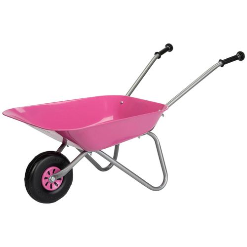 rolly toys® Schubkarre »rollyMetallschubkarre, silberfarben/pink«, für Kinder; Made in Europe