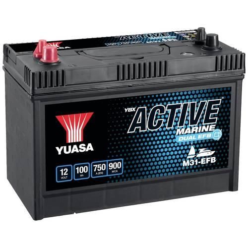 Yuasa Marine M31-EFB Bootsbatterie 12 V 100 Ah