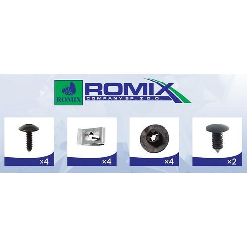 ROMIX Montagesatz, Kotflügel FIAT 91005