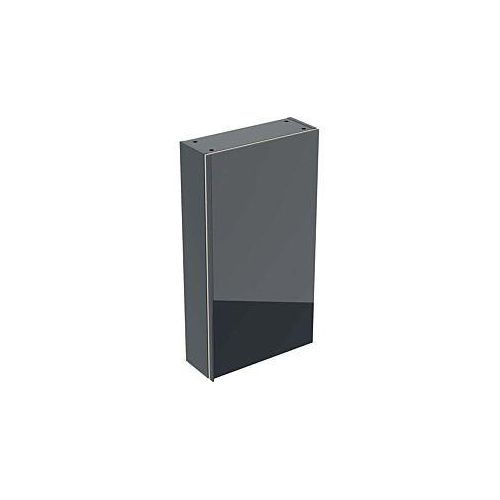 Geberit Acanto Hängeschrank 500639161 45x82x17,4cm, Glas schwarz - schwarz matt