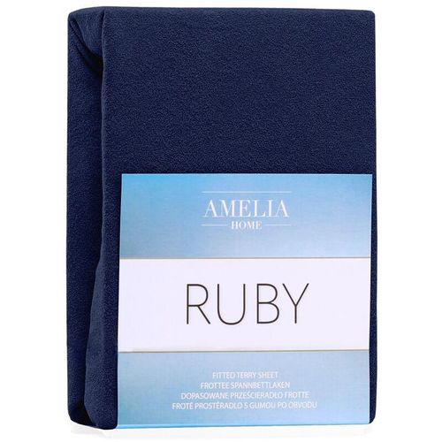 Bettlaken ruby farbe indigo stil klassisch art des materials - textilien frottee 220-240x220 AmeliaHome