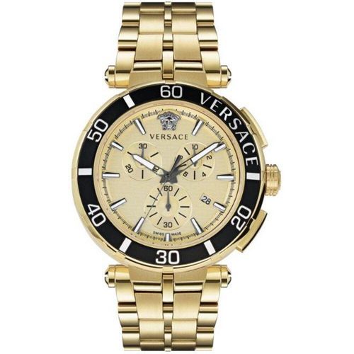 Versace Herren Uhr Armbanduhr Chronograph GRECA VE3L00622 Edelstahl