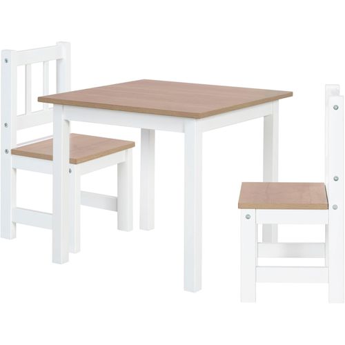 roba® Kindersitzgruppe »Woody, Holzdekor/weiss«, (3 tlg.)