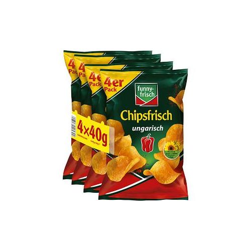 funny-frisch Chipsfrisch ungarisch Chips 4 x 40,0 g