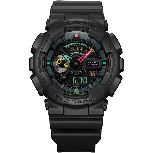 Chronograph CASIO G-SHOCK Armbanduhren schwarz Herren Quarzuhr, Armbanduhr, Herrenuhr, analog, digital