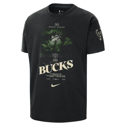 Milwaukee Bucks Courtside Nike NBA-T-Shirt (Herren) - Schwarz