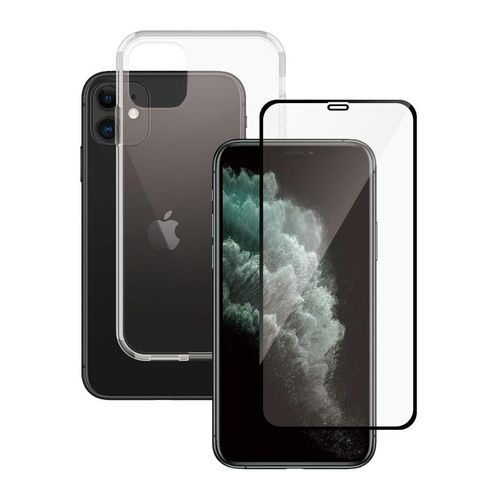 Hülle 360 iPhone 11 und schutzfolie - TPU - Transparent