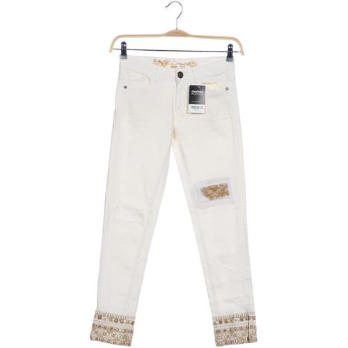 Desigual Damen Jeans, cremeweiß, Gr. 25