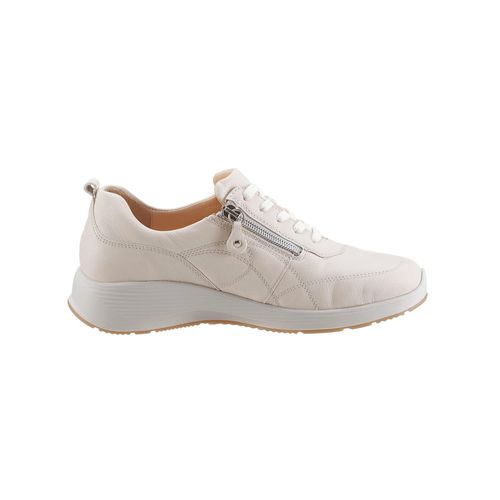 Schnürschuh WALDLÄUFER, Damen, Gr. 5,5, beige, Glattleder, sportlich, Schuhe