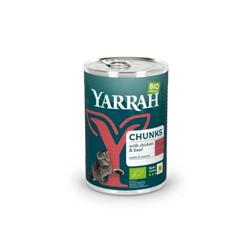 Yarrah Adult Bio Bröckchen 12x405 g Huhn & Rind