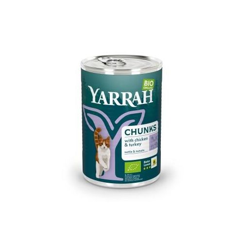 Yarrah Adult Bio Bröckchen 12x405 g Huhn & Truthahn