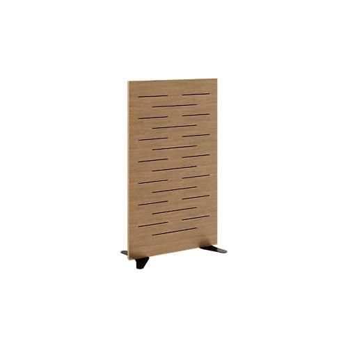 Akustik Trennwand Paperflow®, 30 mm starker Akustik-Schaumstoff, Holz, Buche lackiert, B 795 x T 370 x H 1400 mm