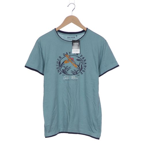 blue seven Herren T-Shirt, türkis, Gr. 48