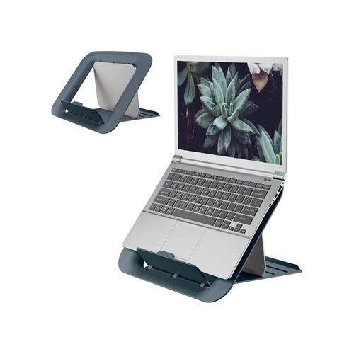 Leitz Ergo Cosy Höhenverstellbarer Laptopständer, 80% Recycelter Kunststoff, Samtgrau