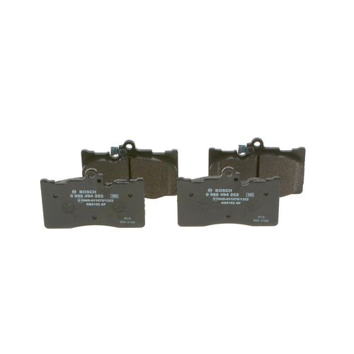 BOSCH Bremsbelagsatz LEXUS 0 986 494 252 8224D1118,BP1124,0446530410 0446530430,0446530450,0446530500,E190R0110761322,0446522340,0446530400,0446530470