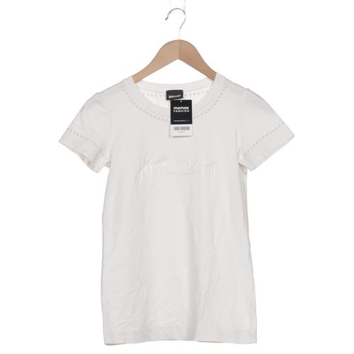 Just Cavalli Damen T-Shirt, weiß, Gr. 36