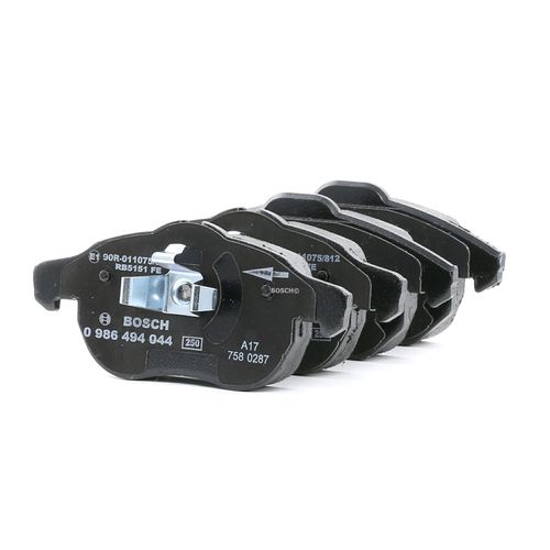 BOSCH Bremsbelagsatz OPEL,FIAT,CHEVROLET 0 986 494 044 93188112,1606098,1605972 1605098,8497D1387873D972,12800120,93172174,93185751,E190R011075812
