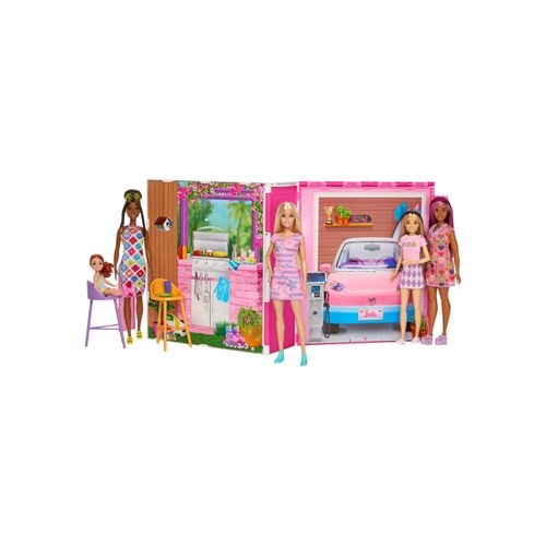 Barbie GetAway Haus, mit Accessoires und Puppe