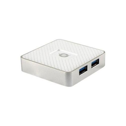 Conceptronics Conceptronic HUBBIES03W - Version 1 - hub - 4 ports USB-Hubs - USB 3.2 - 4 - Weiß