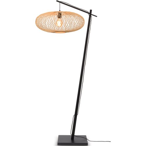 Stehlampe GOOD & MOJO "Cango" Lampen Gr. Ø 60cm H: 176cm, beige (natur) Bogenlampe Stehlampe