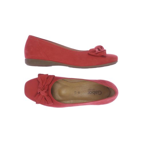 Gabor Damen Ballerinas, rot, Gr. 5.5